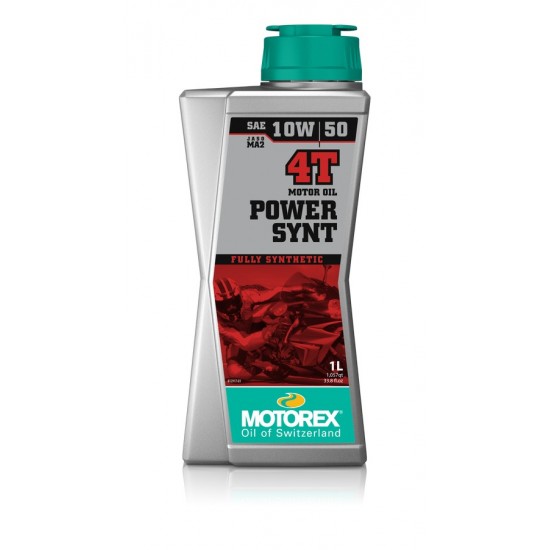 MOTOREX POWER SYNT 4T 10W50 1 LTR.  (JASO MA 2)