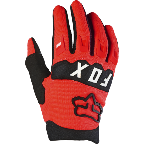 FOX YTH DIRTPAW GLOVE [FLO RED]