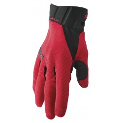 THOR DRAFT GLOVES RED/BLACK