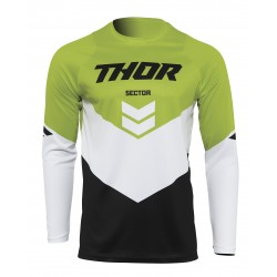 THOR YOUTH SECTOR CHEV JERSEY BLACK/GREEN