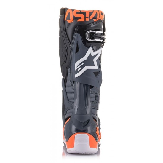 ALPINESTARS BOOTS TECH 10 COOL GRAY ORANGE FLUO