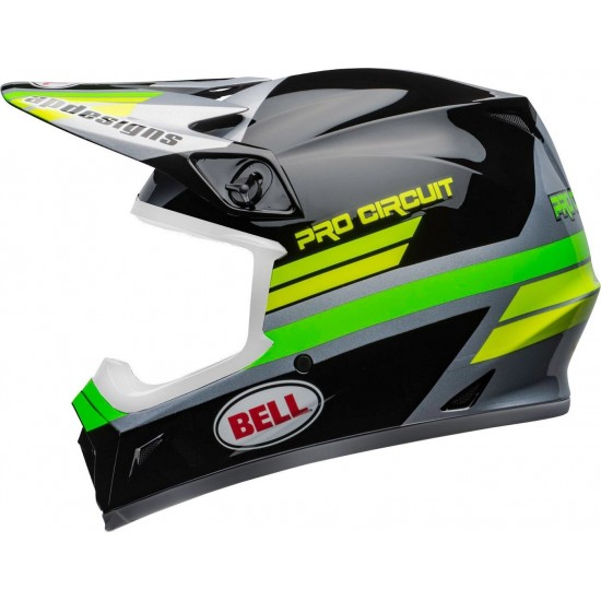 BELL HELMET MX-9 MIPS PRO CIRCUIT 2020 BLACK/GREEN