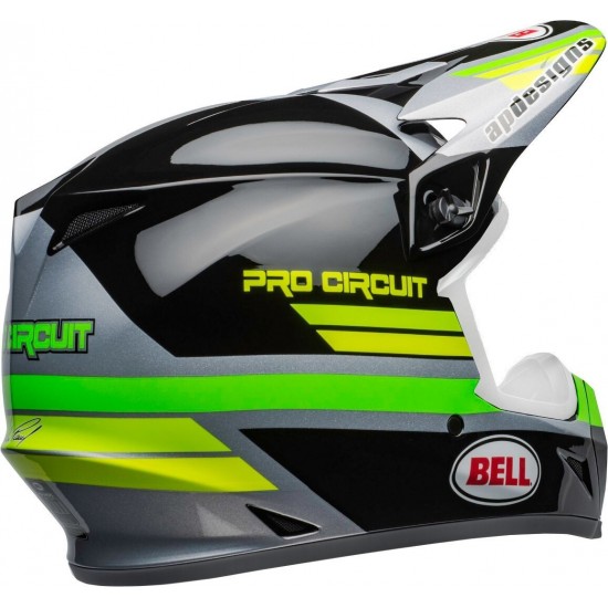 BELL HELMET MX-9 MIPS PRO CIRCUIT 2020 BLACK/GREEN