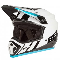 BELL HELMET MX-9 MIPS DASH WHITE/BLUE