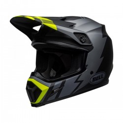 BELL HELMET MX-9 MIPS STRIKE MAT GREY/BLACK/FLUO