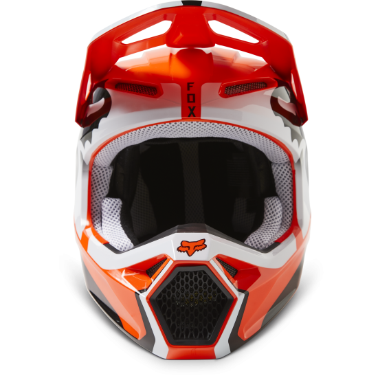 FOX YTH V1 LEED HELMET DOT/ECE [FLO ORG]