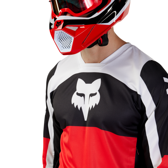 FOX 180 NITRO JERSEY - EXTD SIZES [FLO RED]