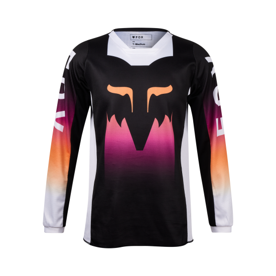 FOX YTH GIRLS 180 FLORA JERSEY [BLK/PNK]