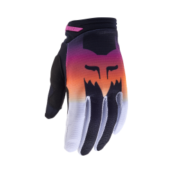 FOX YTH GIRLS 180 FLORA GLOVE [BLK/PNK]