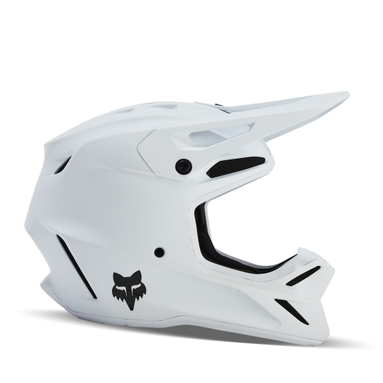 FOX V3 SOLID HELMET [MT WHT]