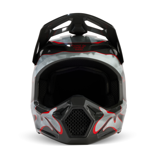 FOX V1 ATLAS HELMET [GRY/RD]