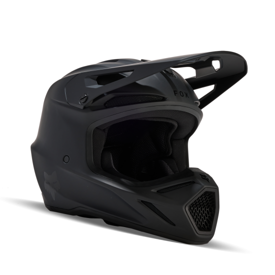 FOX YTH V3 SOLID HELMET [MT BLK]