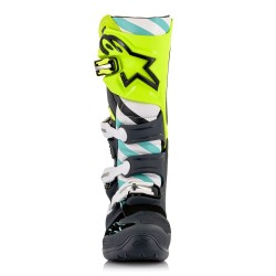 ALPINESTARS TECH 7 BOOTS GREY/YELLOW/FLUOR TURQUOISE