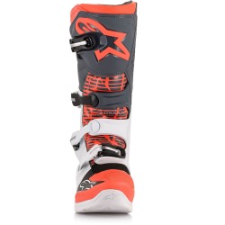 ALPINESTARS BOOTS TECH 5 WHITE GRAY RED FLUO