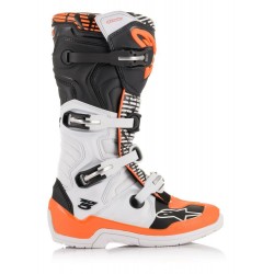 ALPINESTARS BOOTS TECH 5 WHITE BLACK ORANGE FLUO