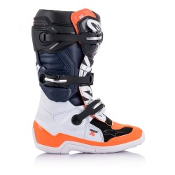 ALPINESTARS BOOTS TECH 7 S BLACK WHITE ORANGE FLUO