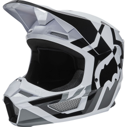 FOX YTH V1 LUX HELMET, ECE [BLK/WHT]