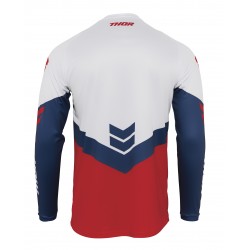 THOR YOUTH SECTOR CHEV JERSEY RED/NAVY