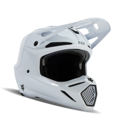 FOX V3 RS CARBON SOLID HELMET [WHT]