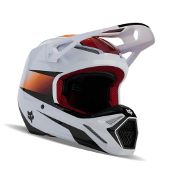 FOX V1 FLORA HELMET [WHT/BLK]