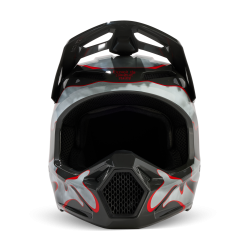 FOX YTH V1 ATLAS HELMET [GRY/RD]