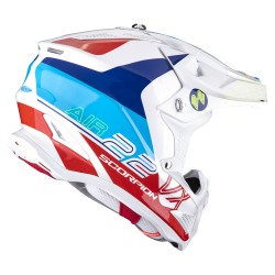 SCORPION HELMET VX-22 AIR ARES WHITE-BLUE-RED