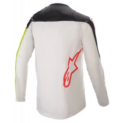 ALPINESTARS TECHSTAR FACTORY JERSEY BLACK YELLOW FLUO OFF WHITE