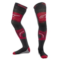 ALPINESTARS KNEE BRACE SOCKS RED BLACK GRAY