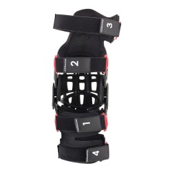 ALPINESTARS BIONIC-10 CARBON KNEE BRACE LEFT BLACK RED