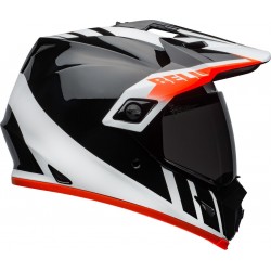 BELL MX-9 ADVENTURE MIPS DASH HELMET BLACK/WHITE/ORANGE