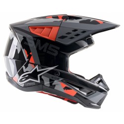 ALPINESTARS S-M5 ROVER HELMET ECE ANTHRACITE RED FLUO GRAY CAMO